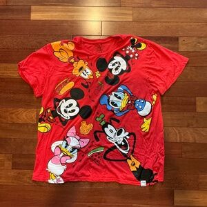 Disney Loungefly Mickey & Friends Picnic T-Shirt 2x